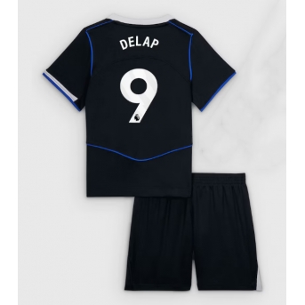 Billige Fotballdrakt Chelsea Liam Delap #9 Replika Tredjedraktsett Barn 2025-26 Kortermet (med bukser)